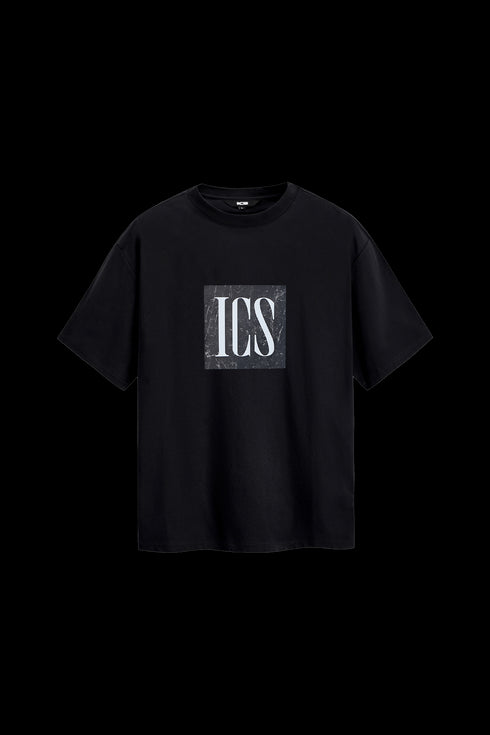 Contrast Color Logo Letter Cool Short Sleeve T-shirt